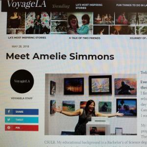 My Featured Artist Interview with Voyage LA Magazine